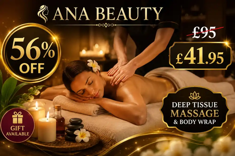 Up to 56% Off Deep Tissue Massage and Body Wrap at Ana Beauty