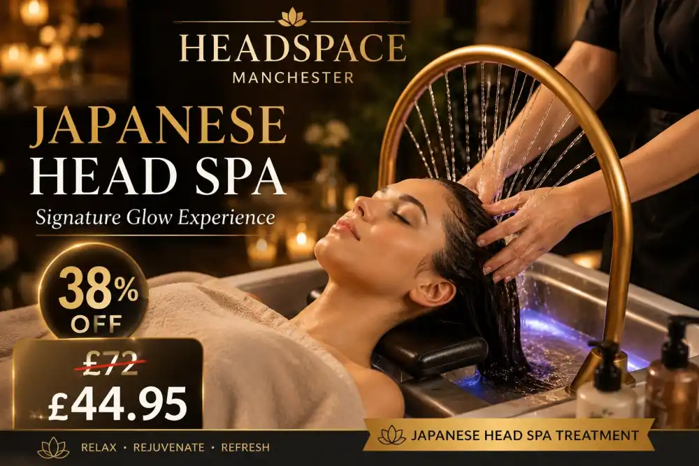 Signature Glow Japanese Head Spa Treatment at Headspace Manchester – 38% Off