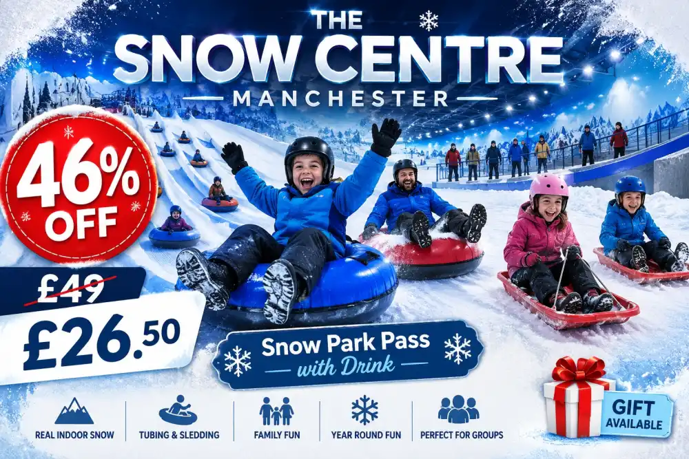 Up to 46% Off Snow Park Pass with Drink at The Snow Centre Manchester