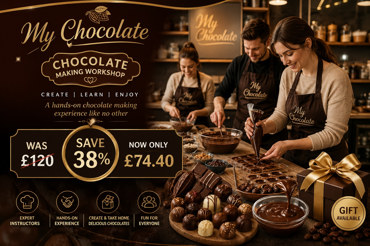Up to 38% Off Chocolate Making Workshop Experience at My Chocolate