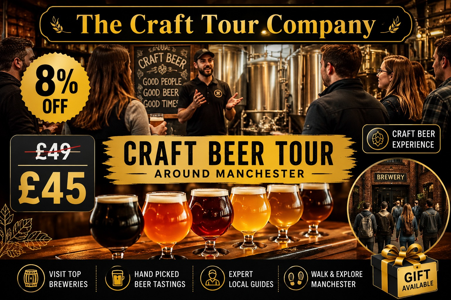 Craft Beer Tour Around Manchester From £45