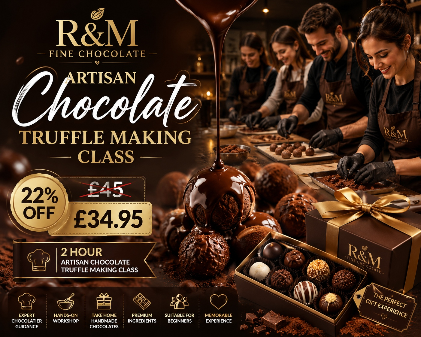 Artisan Chocolate Truffle Making Class in Manchester – Save 22% on a Delicious Experience