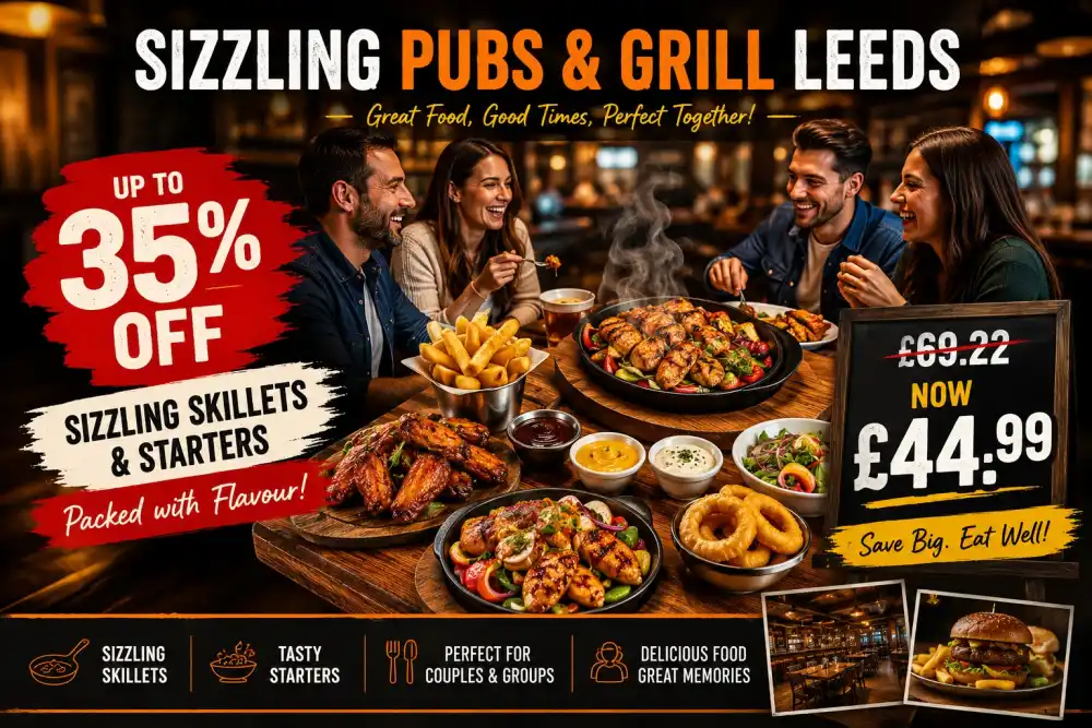 Up to 35% Off Skillets & Starters at Sizzling Pubs & Grill Leeds