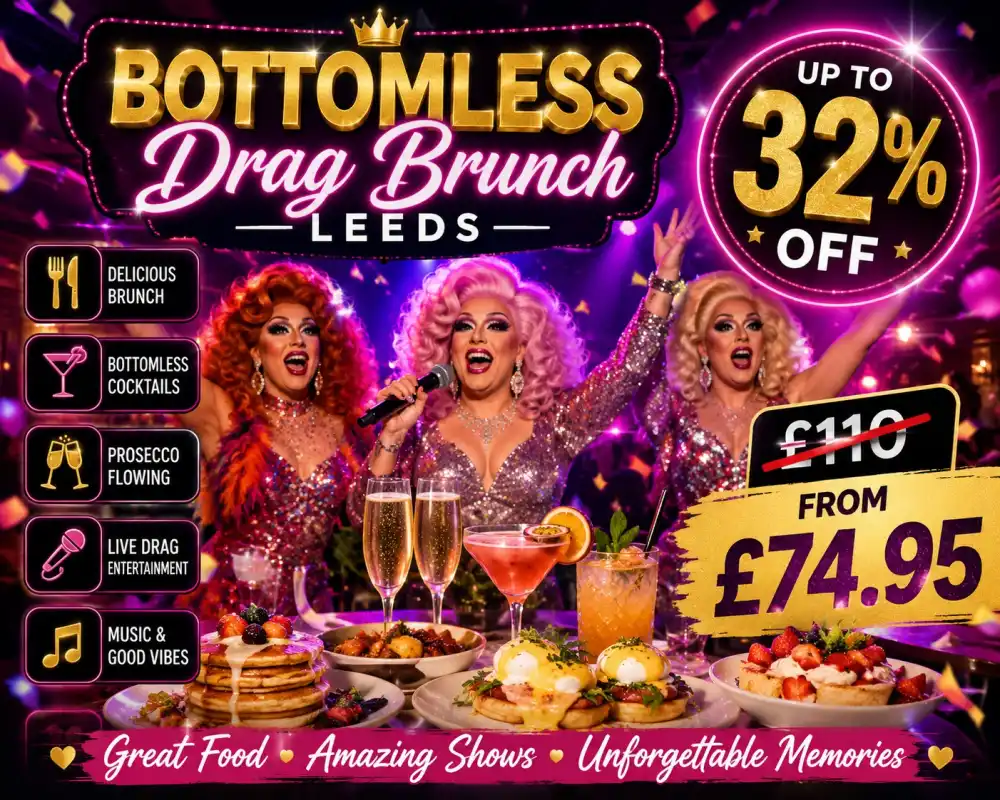 Up to 32% Off Saturday Bottomless Drag Brunch with Prosecco and Cocktails