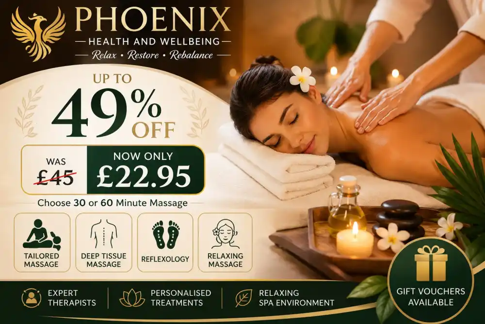 Up to 49% Off Tailored 30 or 60 Minute Massage at Phoenix Health and Wellbeing