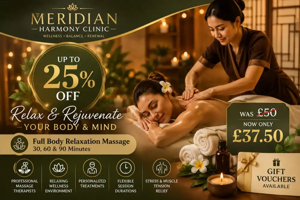 Up to 25% Off Full Body Relaxation Massage – Choose 30, 60 or 90 Minutes