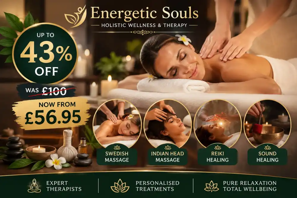 Up to 43% Off Choice of Holistic Massage Sessions at Energetic Souls