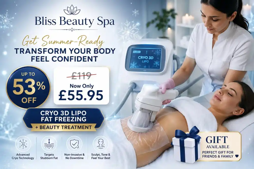 Get Summer Ready with Cryo 3D Lipo Fat Freezing & Beauty Treatment – Up to 53% Off