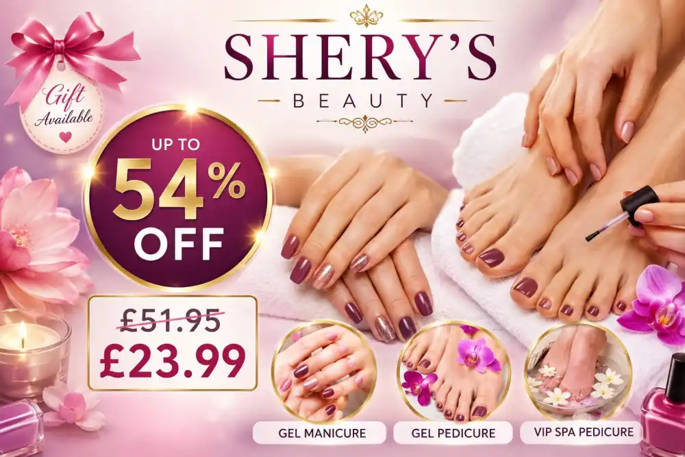 Up to 54% Off Gel Manicure, Gel Pedicure & VIP Spa Pedicure at Shery’s Beauty