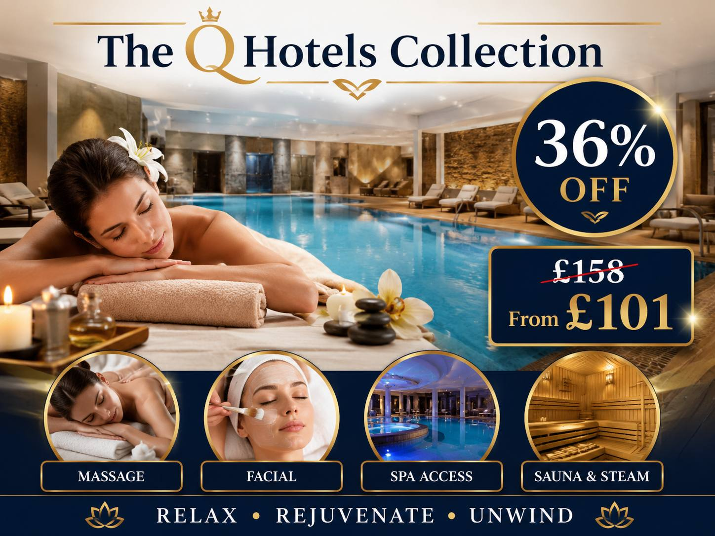 Choice of Spa Day with Treatments at The QHotels Collection – Up to 36% Off