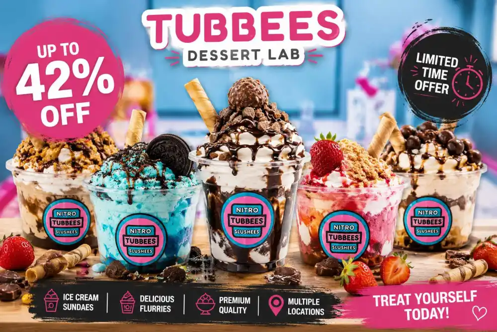 Up to 42% Off Ice Cream Sundaes and Flurries at Tubbees Dessert Lab