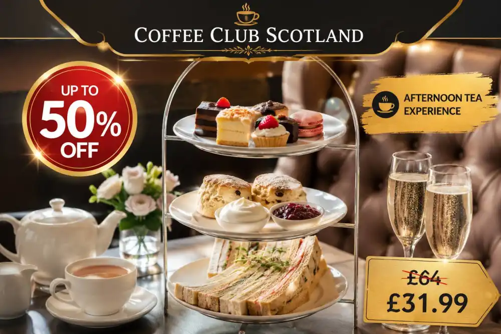 Traditional Afternoon Tea for Two Three or Four with Optional Prosecco
