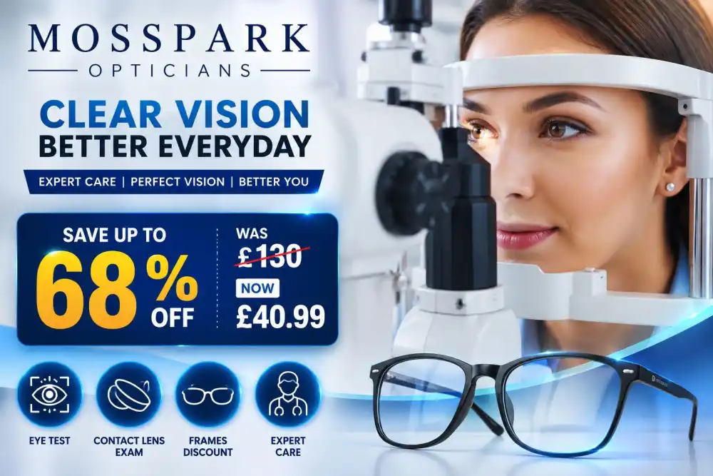 Private Eye Test & Up to 68% Off Frames or Contact Lens Exam