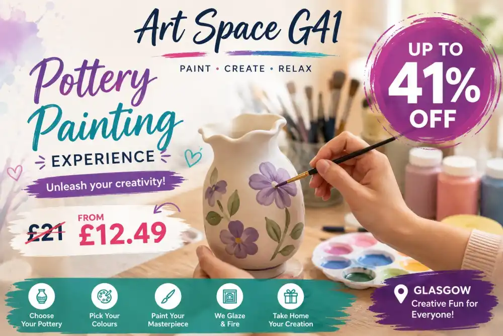 Up to 41% Off Pottery Painting Experience at Art Space G41