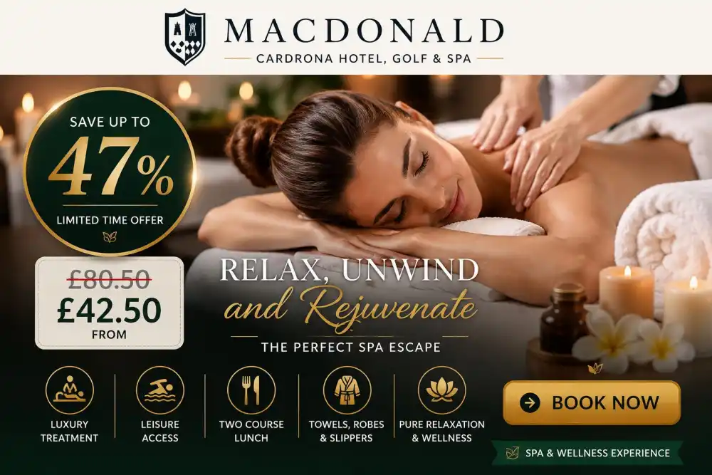 Countryside Spa Escape with Treatment Leisure Access and Two Course Lunch Up to 47 Off
