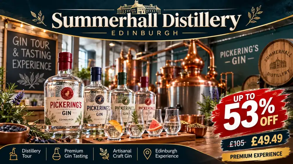 Up to 53% Off Pickering's Gin Tour and Tasting Experience in Edinburgh