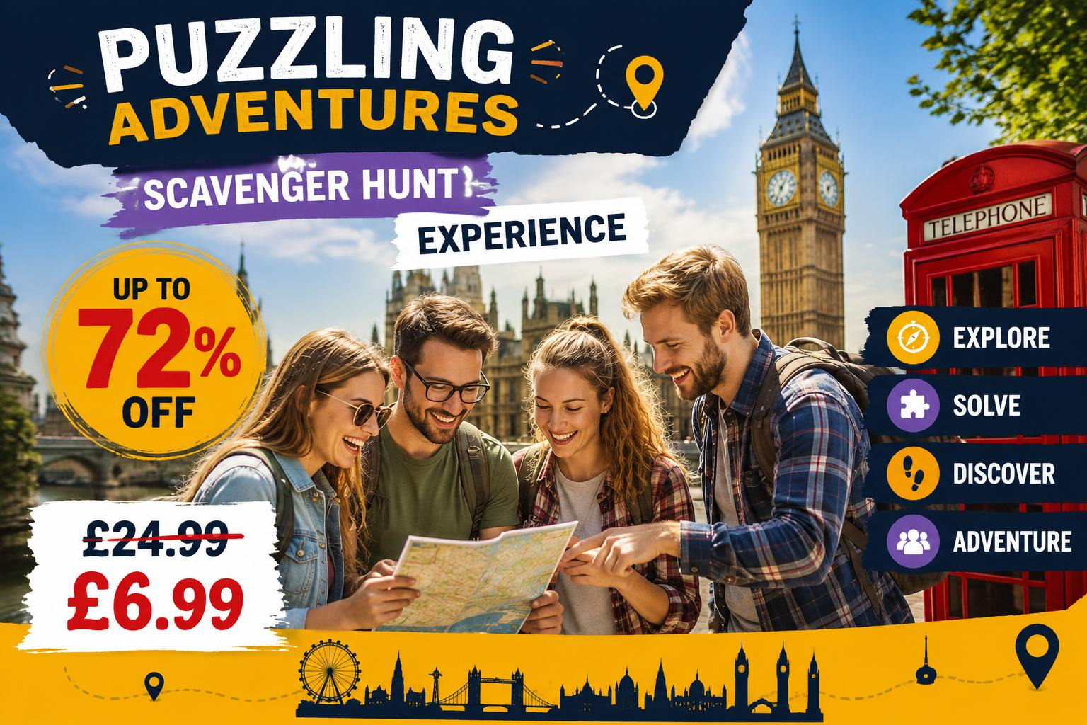 Interactive Scavenger Hunt Experience Across Multiple UK Cities