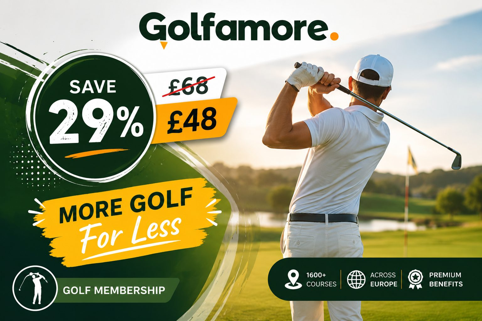 Save on Golfamore 2026 Card with PLUS Enjoy More Golf for Less