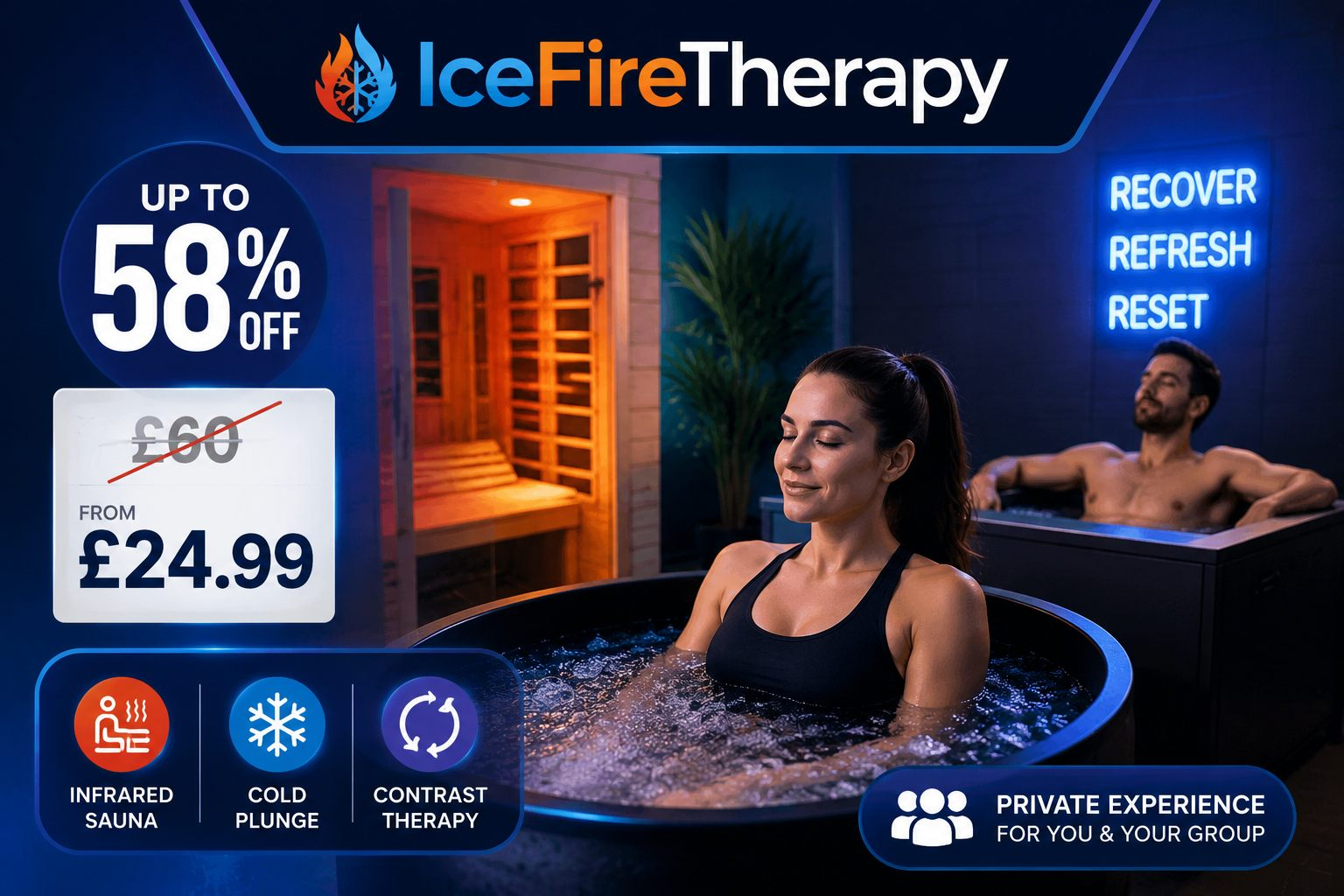 Up to 58% Off Hot and Cold Therapy with Infrared Sauna Experience