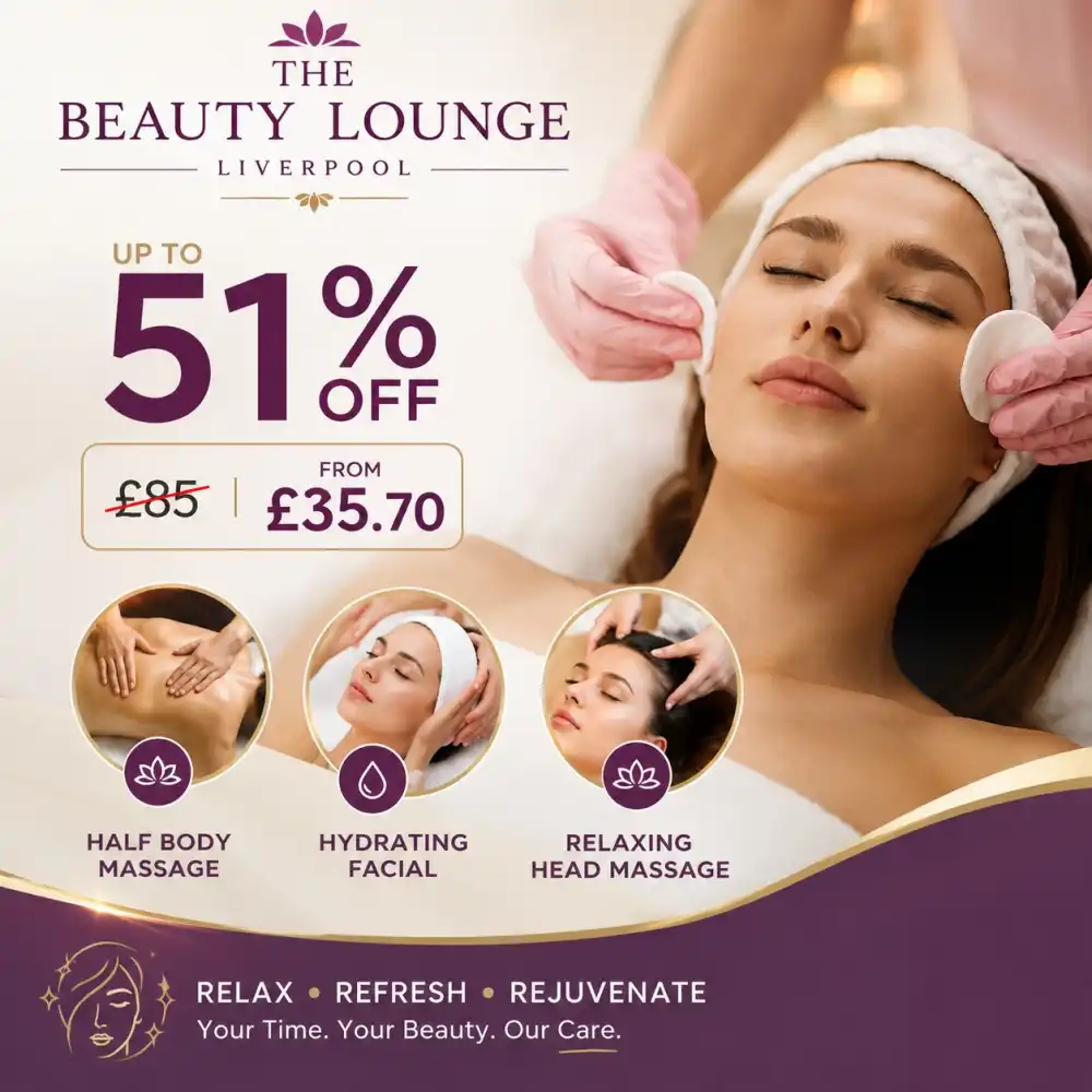 Up to 51% Off Pampering Package at The Beauty Lounge Liverpool