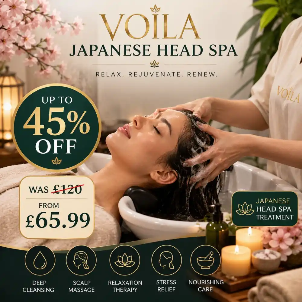 Up to 45% Off Japanese Head Spa & Massage Experience at Voila
