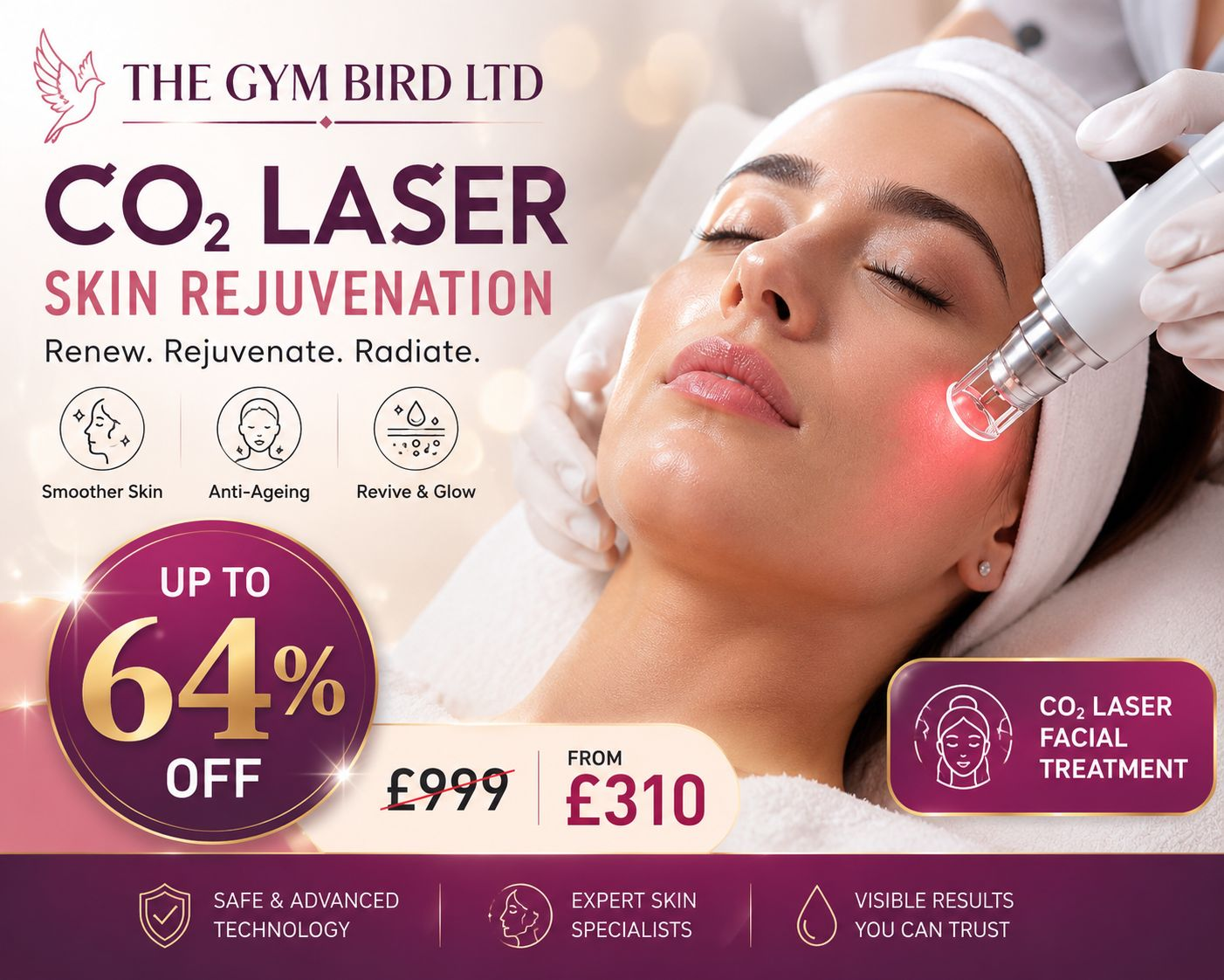 Up to 64% Off CO2 Laser Skin Rejuvenation and Facial Peeling Treatments