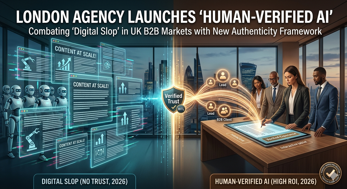 Perfect Marketing Solution Launches ‘Human-Verified AI’ Framework in London to Combat Rising ‘Digital Slop’ in UK B2B Markets
